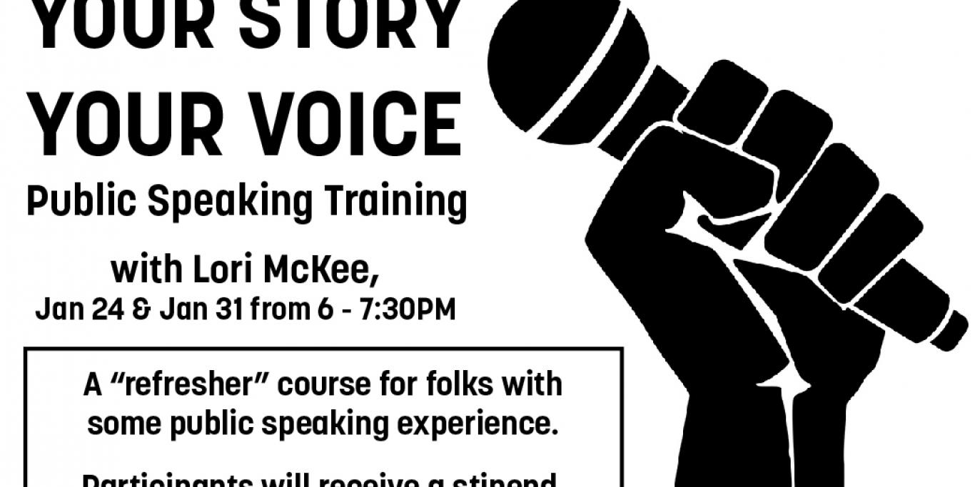 Your Story Your Voice Public Speaking Training with Lori McKee